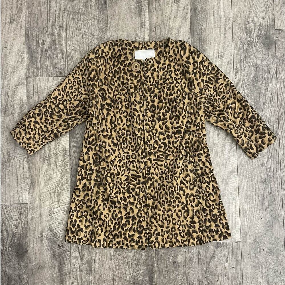 CAbi Carol Anderson Leopard 3/4‎ Sleeve Jacket Women's Small